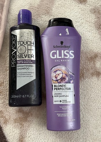 Beden Renk Schwarzkopf Gliss Blonde Perfector Mor Şampuan 200 ml