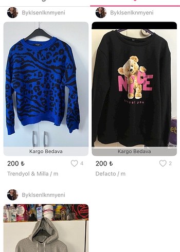 Mavi Desenli Örme Uzun Kollu Kadın Kazak