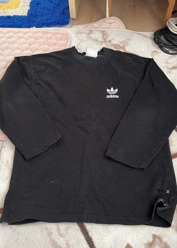 l Beden siyah Renk Adidas Siyah Salaş Sweatshirt