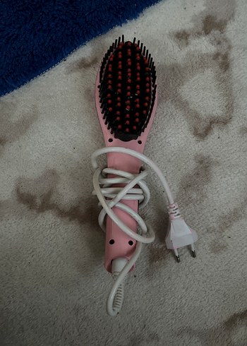Pembe Saç Düzleştirici Fırça