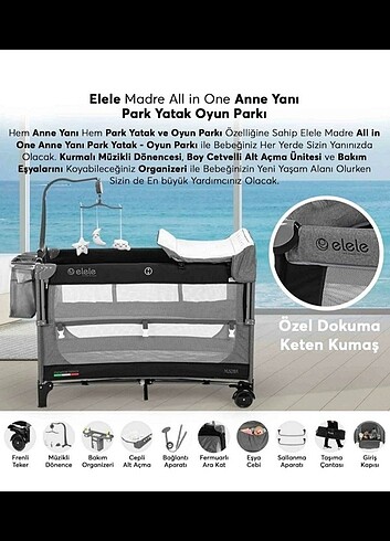 Diğer ELELE MADRE park yatak