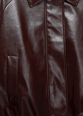 Pull and Bear Rugan Bomber Ceket - Görsel 3