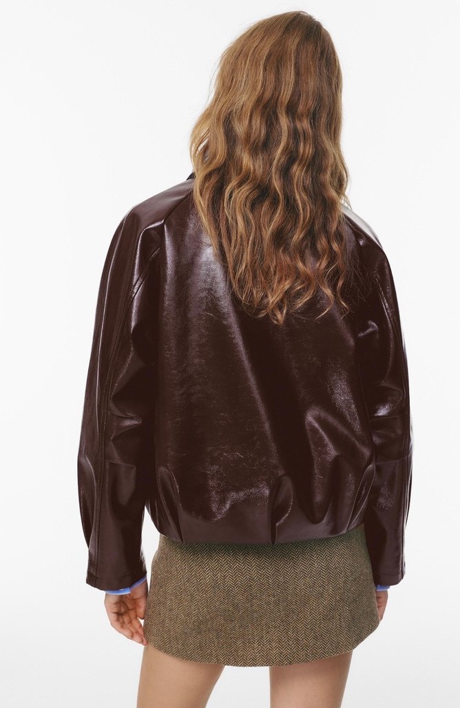 Pull and Bear Rugan Bomber Ceket - Görsel 2