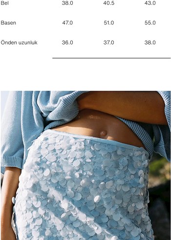 Zara Payetli Mini Etek - Görsel 6