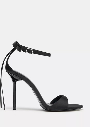 Siyah Tokalı İnce Topuklu Kadın Ayakkabı - Görsel 4