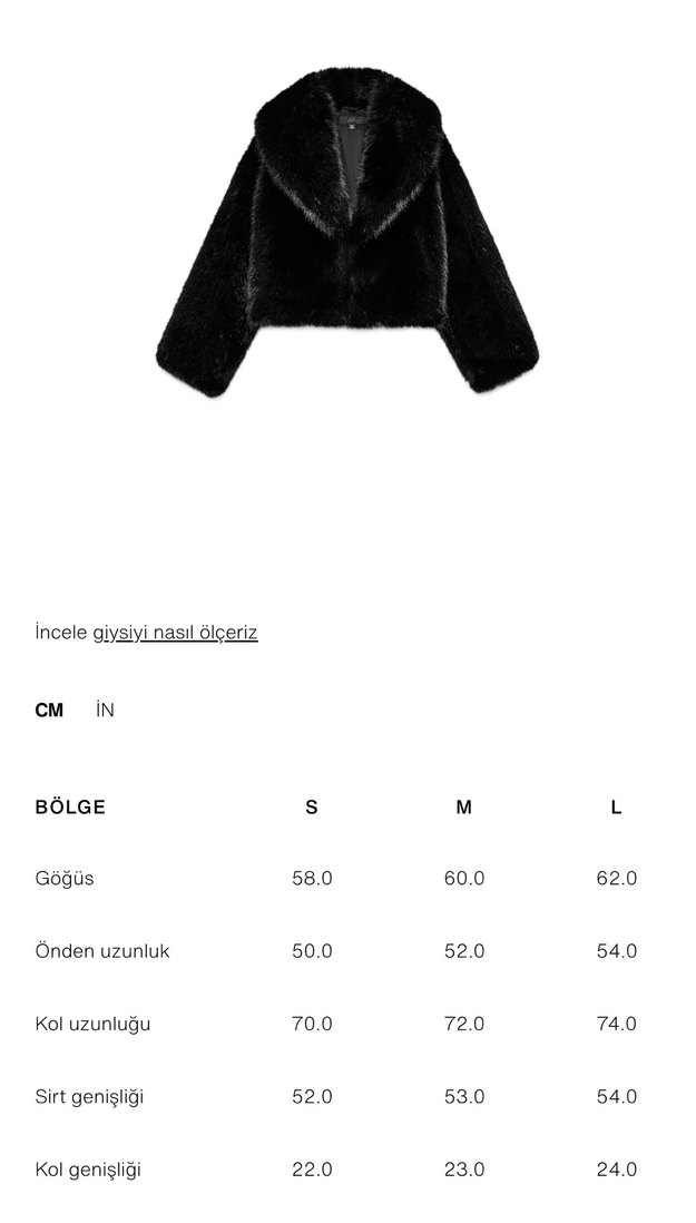 Siyah Kürklü Crop Ceket - Görsel 4