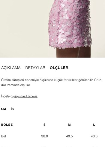 Zara Payetli Mini Etek - Görsel 4