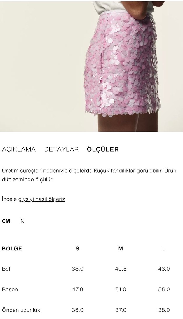 Zara Payetli Mini Etek - Görsel 4