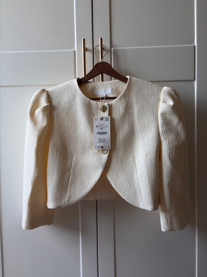 Zara Crop Blazer Ceket - Görsel 5