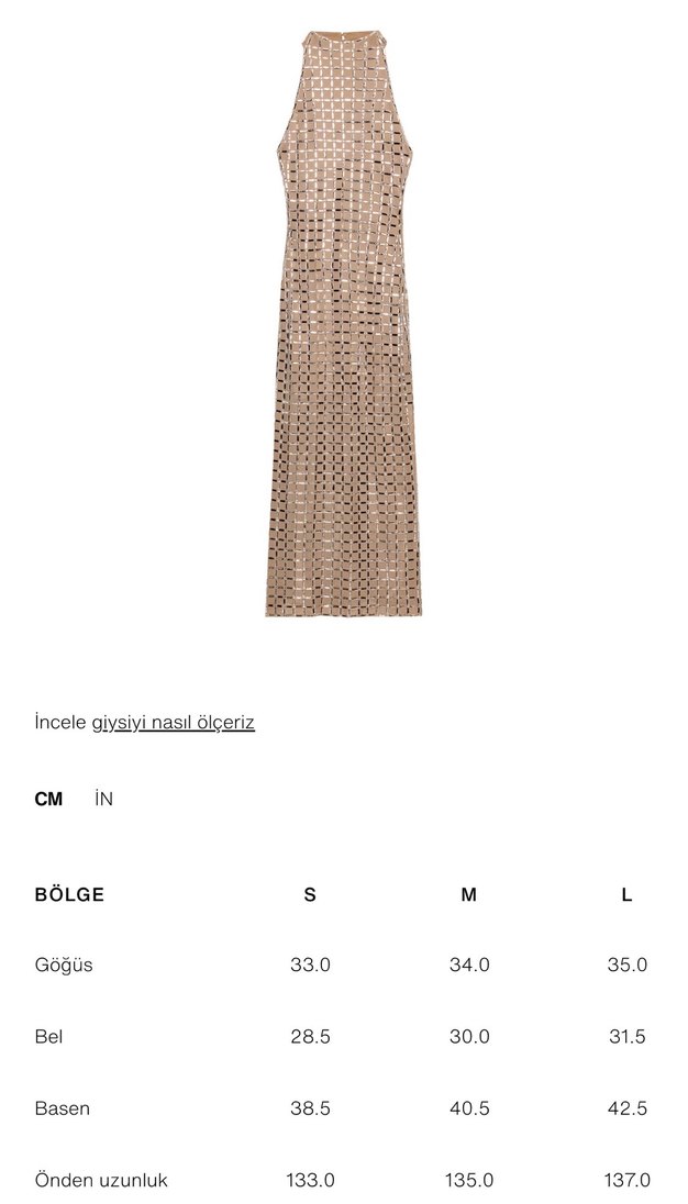 Zara Parlak Midi Elbise - Görsel 5