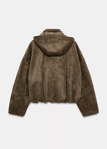 Kadın Süet Bomber  Ceket - Görsel 2