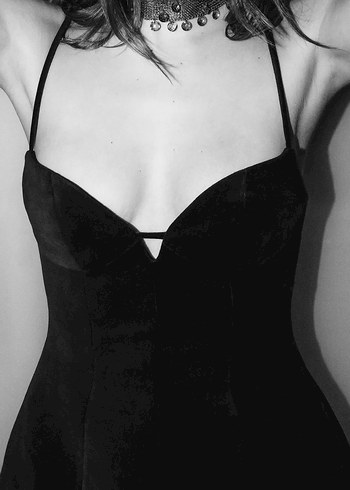 Zara Kadife Mini Elbise - Görsel 2