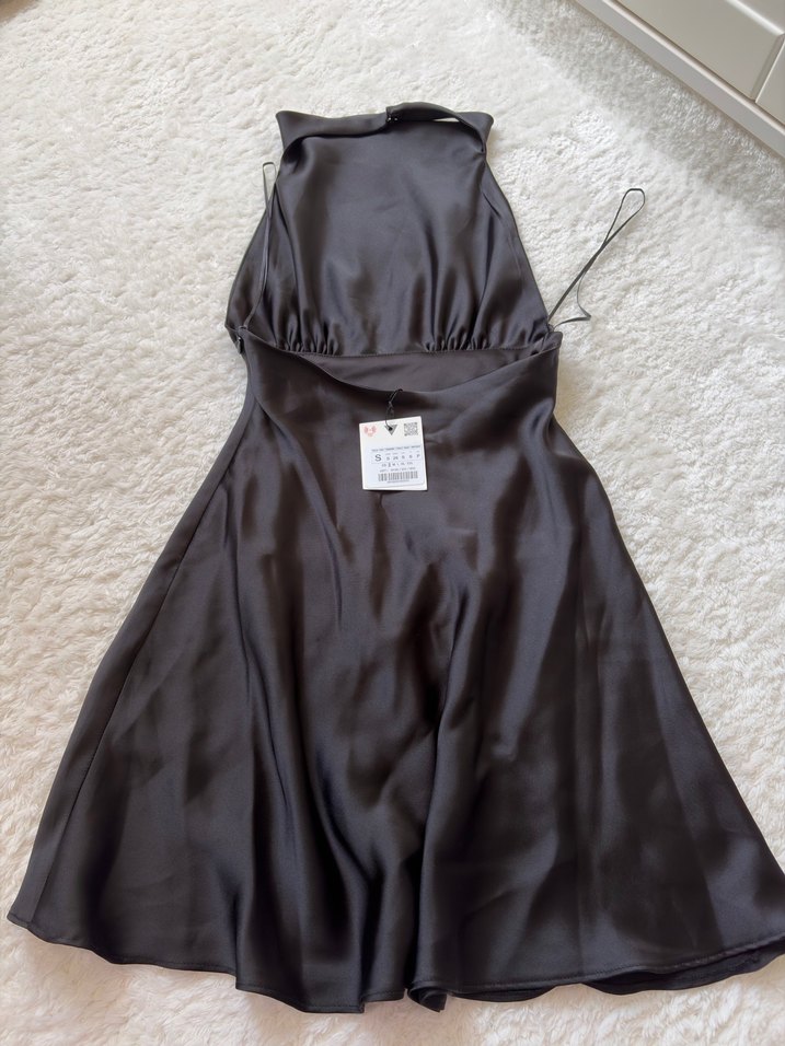 Zara Saten Kısa Elbise - Görsel 5