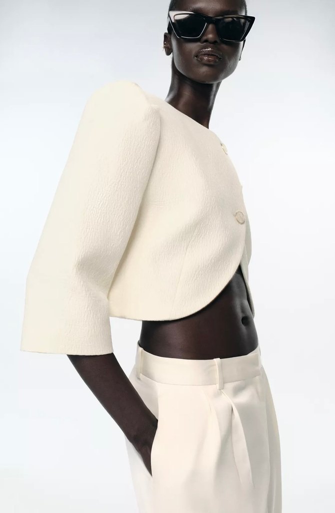 Zara Crop Blazer Ceket - Görsel 3