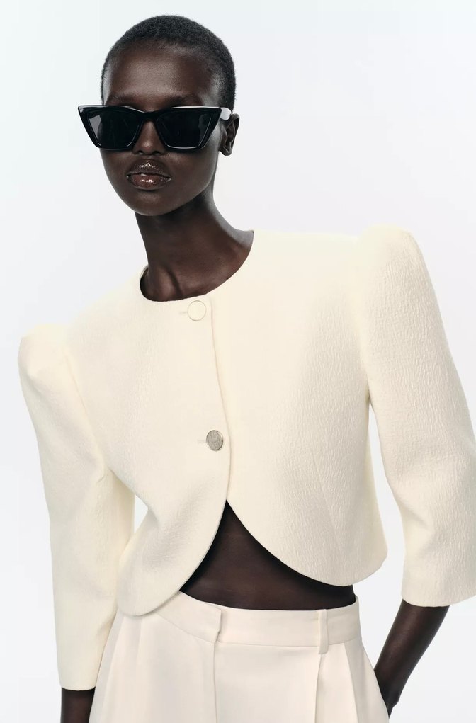 Zara Crop Blazer Ceket - Görsel 2