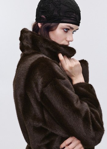 Pull and Bear Uzun Kaban - Görsel 4