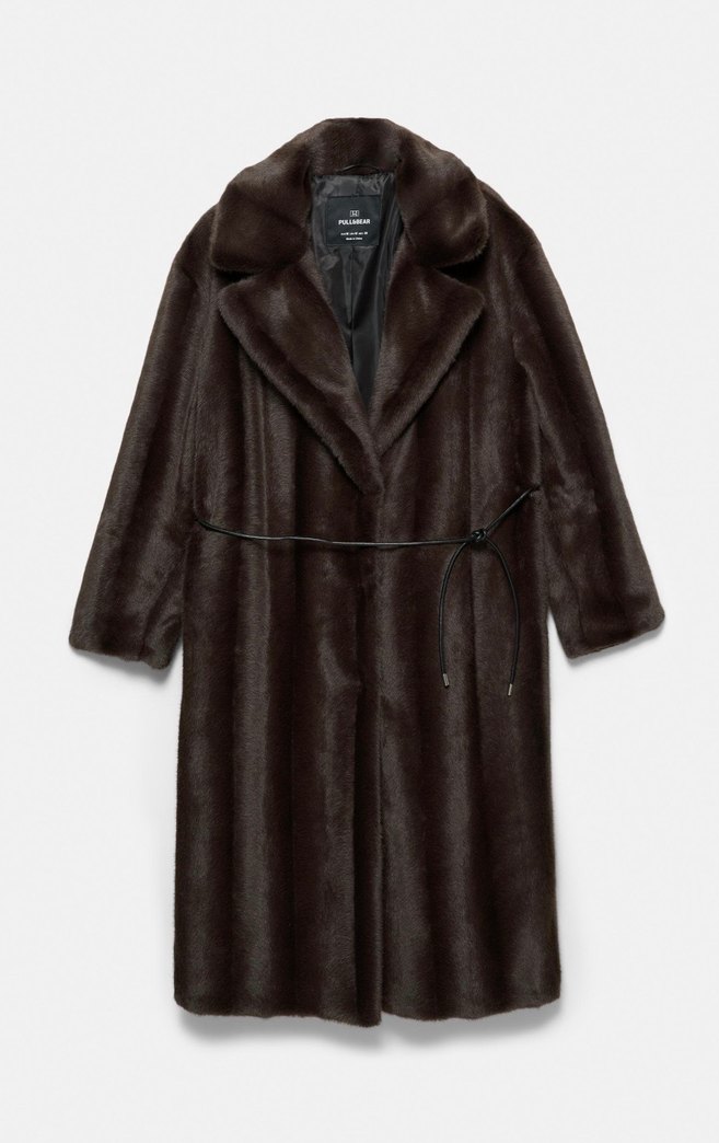 Pull and Bear Uzun Kaban - Görsel 2