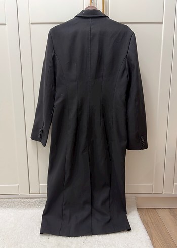 Pull and Bear Bele Oturan Kaban - Görsel 6