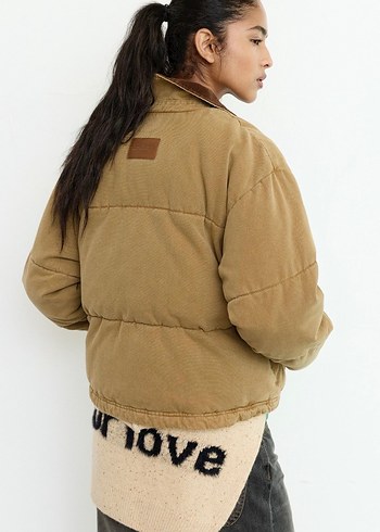 Pull and Bear Fitilli Şişme Mont - Görsel 3