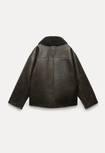 Zara Zara Astar Detaylı Biker Kaban