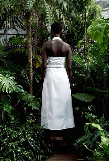 Zara Zara Halter Yaka Midi Elbise
