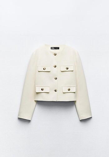 Zara Dore Düğmeli Blazer Ceket
