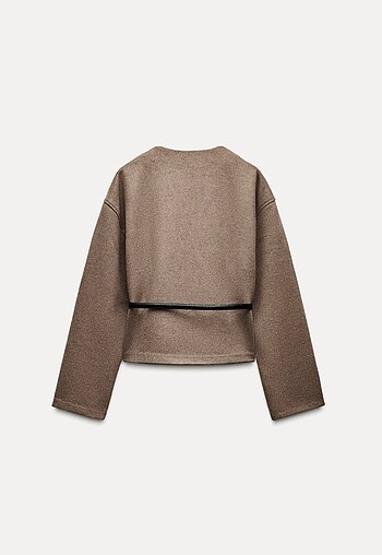 xs Beden Zara Kemerli Yumuşak Ceket