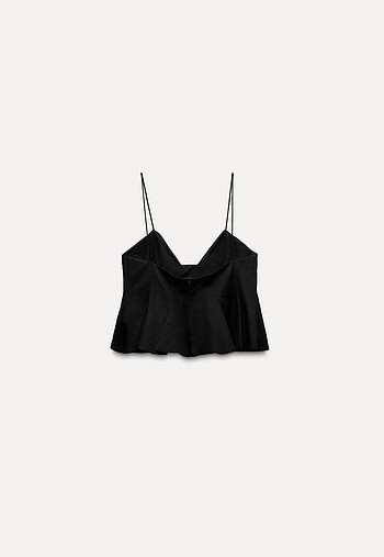 s Beden Zara Askılı Poplin Bluz
