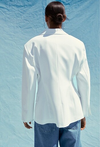 m Beden Zara Bele Oturan Blazer Ceket