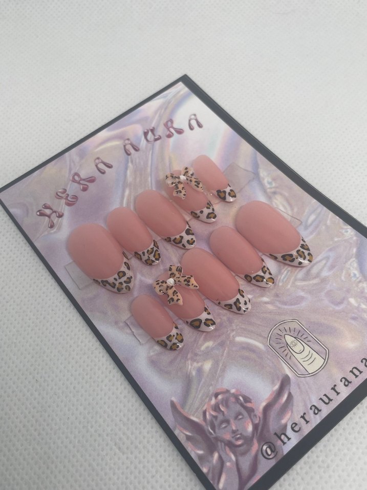 Leopar Desenli jel takma tırnak - Görsel 4