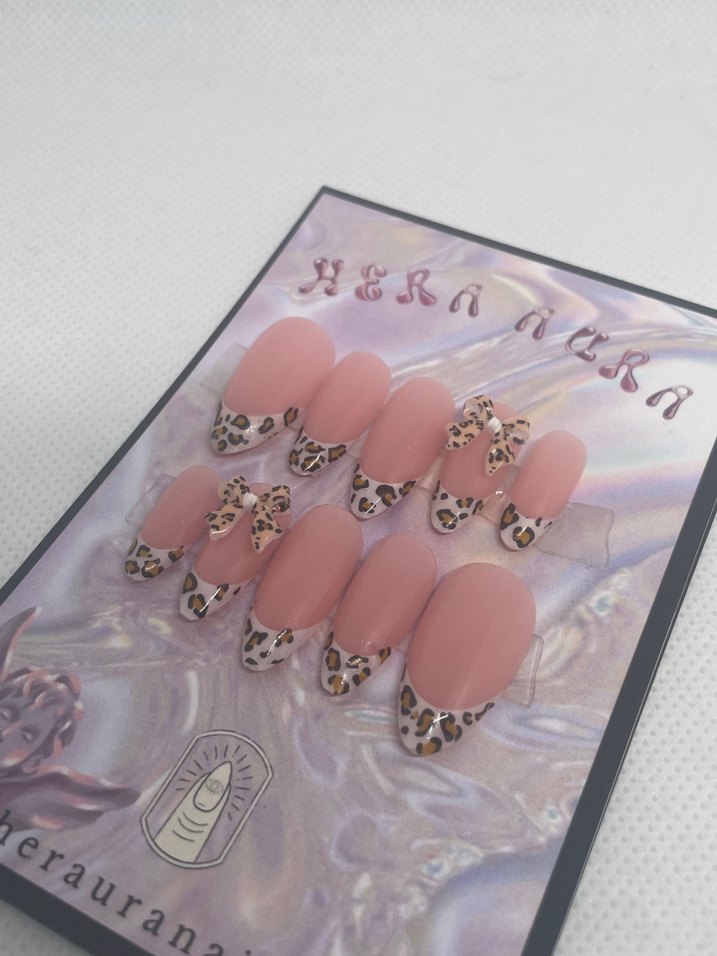 Leopar Desenli jel takma tırnak - Görsel 2