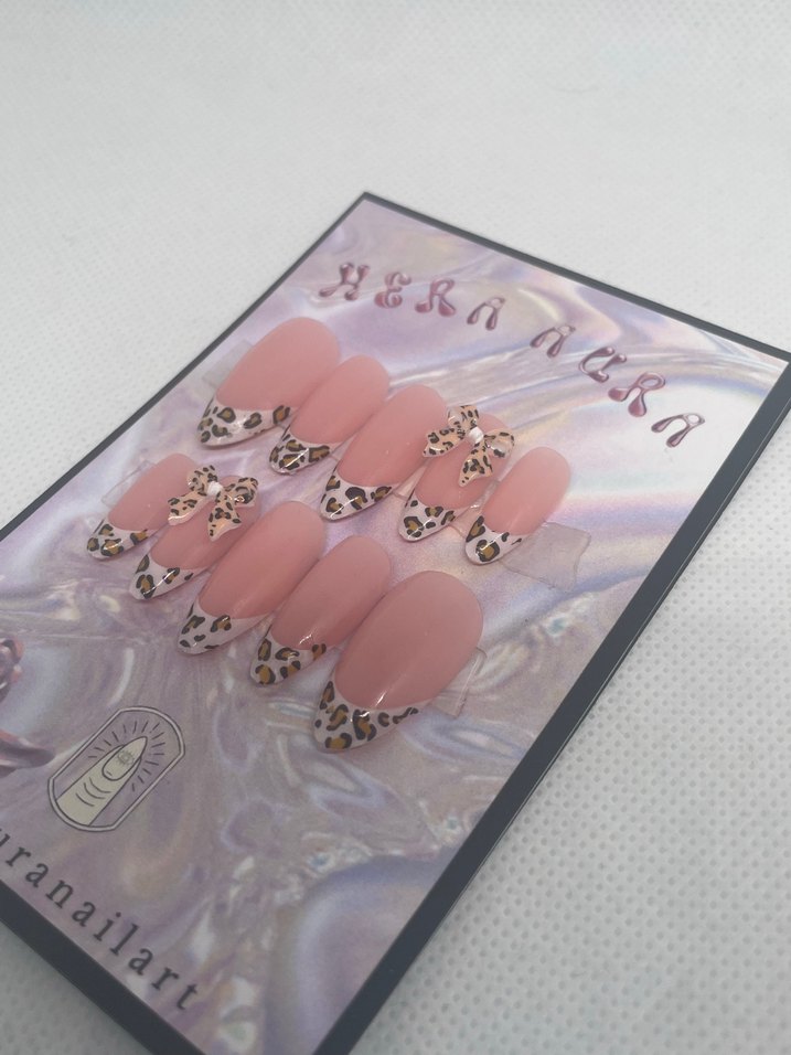 Leopar Desenli jel takma tırnak - Görsel 3