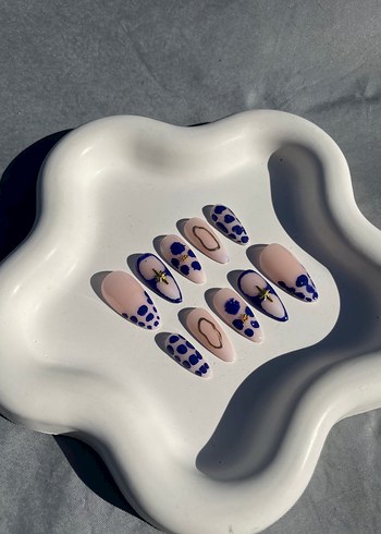 Pastel Mavi takma tırnak - Görsel 3