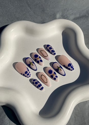 Pastel Mavi takma tırnak - Görsel 2