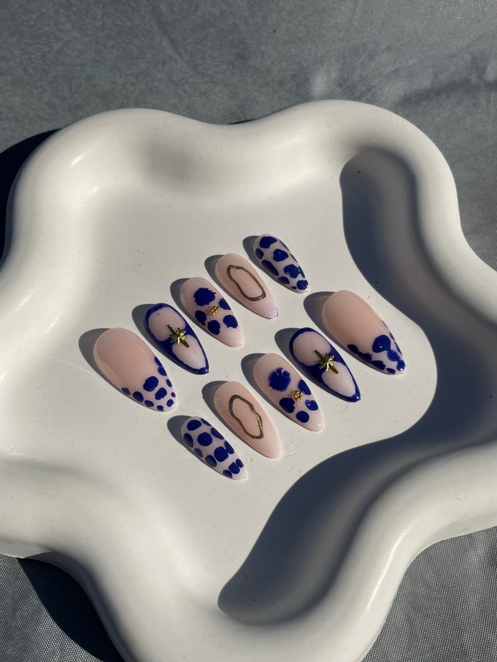 Pastel Mavi takma tırnak - Görsel 2