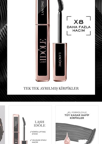 Lancôme Idôle Maskara 01 Glossy Black - Görsel 4