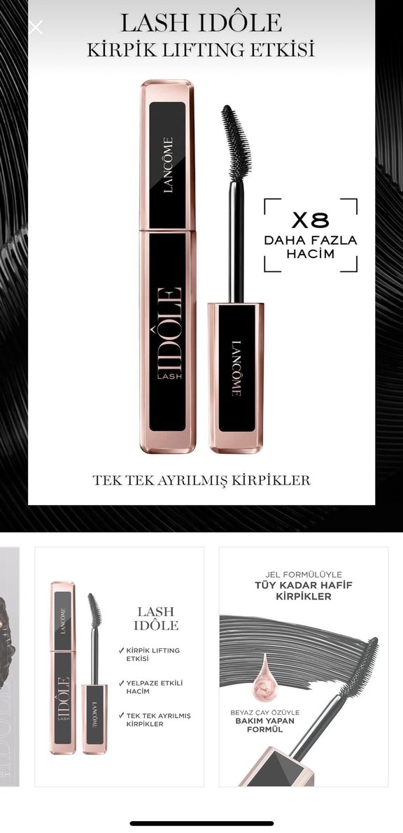 Lancôme Idôle Maskara 01 Glossy Black - Görsel 4