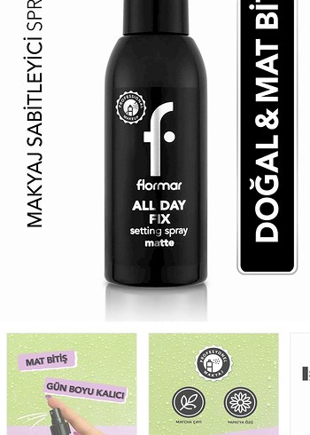 Flormar All Day Fix Matte Sabitleyici Sprey - Görsel 4