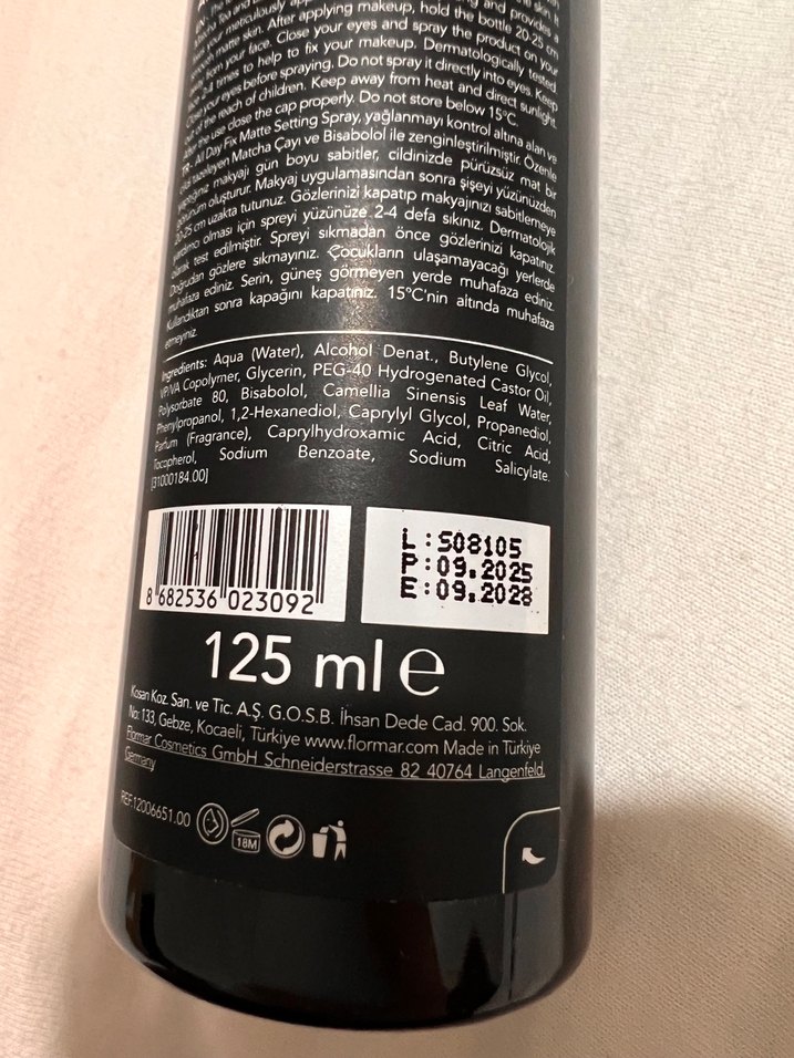 Flormar All Day Fix Matte Sabitleyici Sprey - Görsel 3