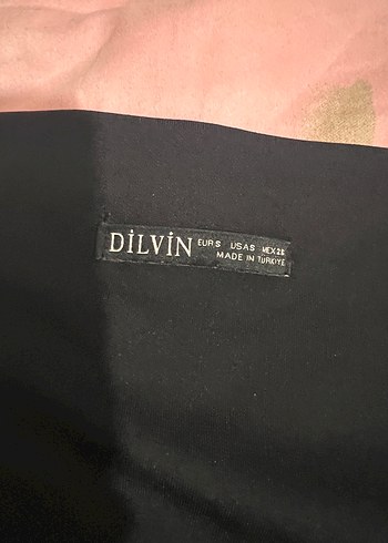 36 Beden siyah Renk Dilvin Siyah Mini Kalem Elbise