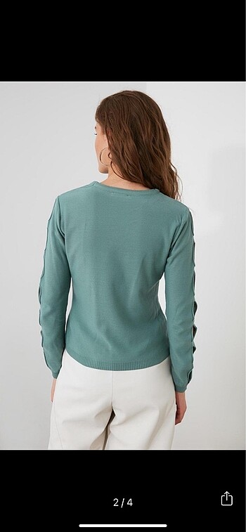 Trendyol & Milla Trendyolmilla cut out detaylı triko kazak