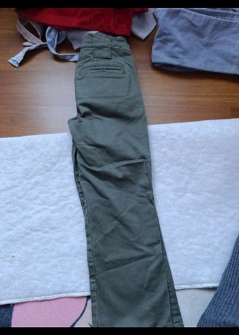 kız Çocuk Bol Kesim Kemerli Kot Pantolon - Görsel 3