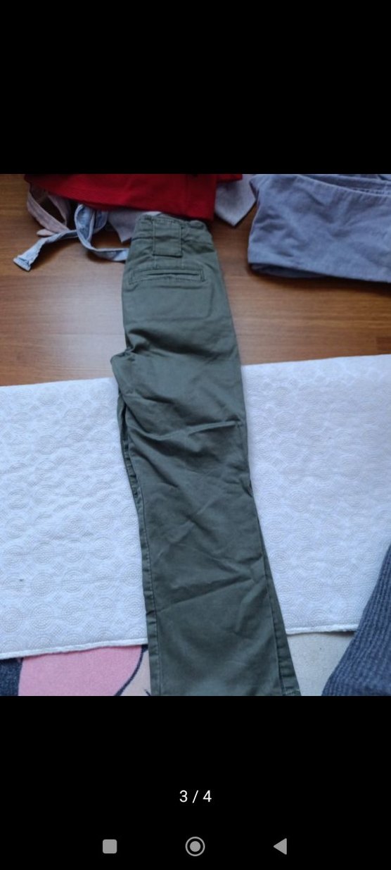 kız Çocuk Bol Kesim Kemerli Kot Pantolon - Görsel 3