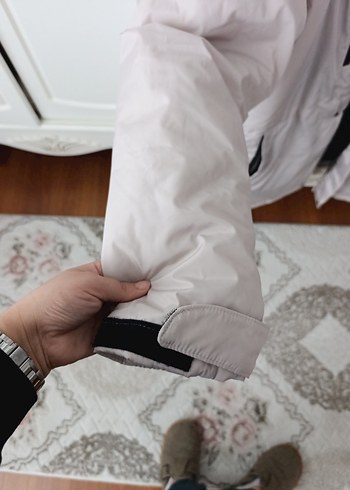 Bej Kapüşonlu Erkek  Mont - Görsel 5