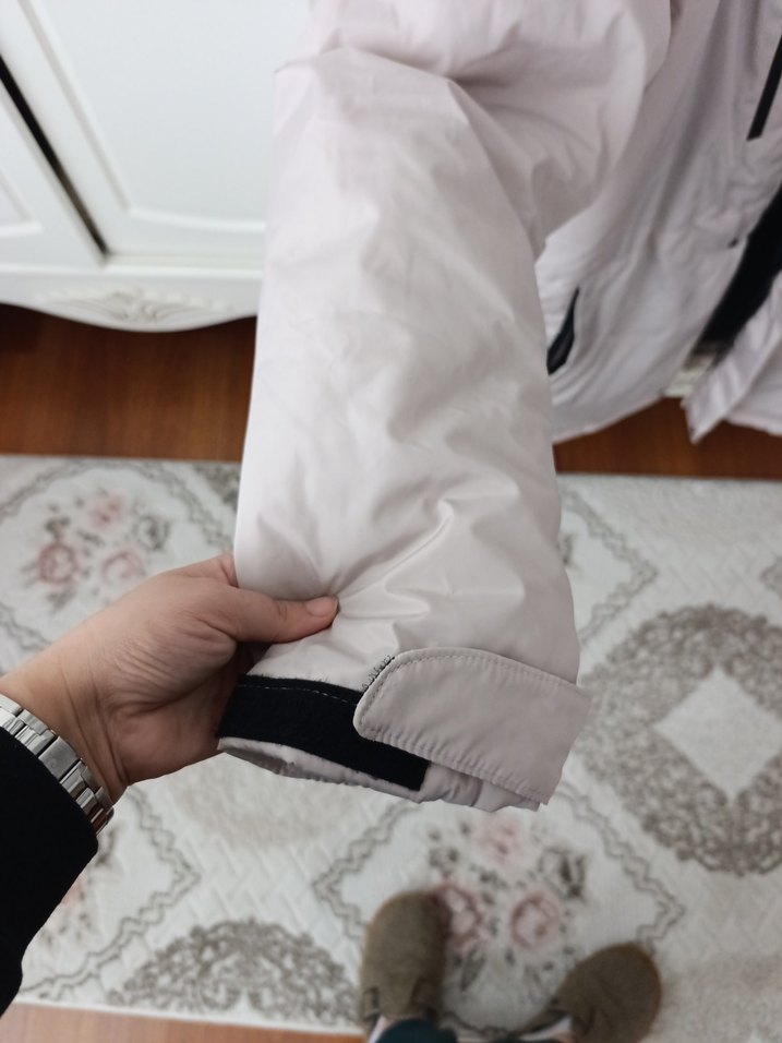 Bej Kapüşonlu Erkek  Mont - Görsel 5