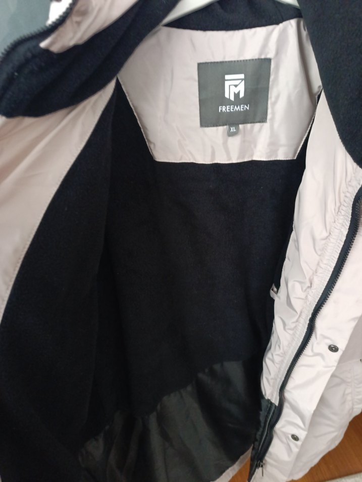 Bej Kapüşonlu Erkek  Mont - Görsel 3