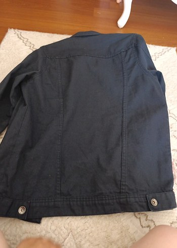 Düğmeli Lacivert erkek Denim Ceket - Görsel 3