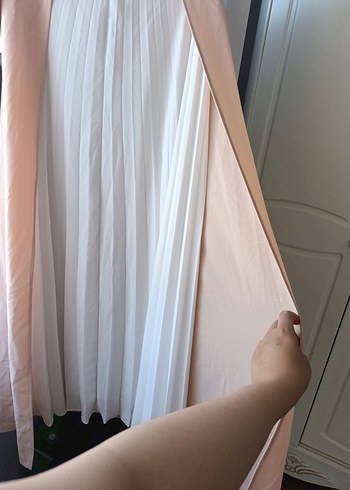 somon Pilili Uzun Kadın Etek - Görsel 2