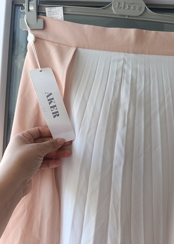 somon Pilili Uzun Kadın Etek - Görsel 3