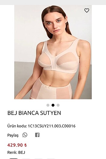 Kom Kom bianca sütyen